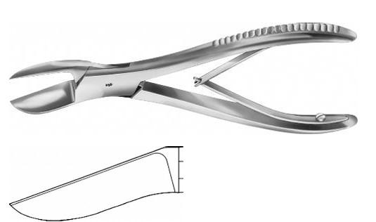 ЛІСТОН КІСТК. КУСАЧКИ ВИГНУТ. 220MM